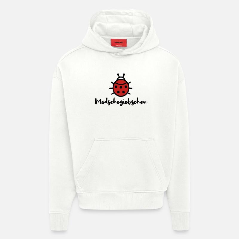 Modschegiebchen Marienkäfer Sächsisch Dialekt - Hoodie- made by SPREAD  - OFF WHITE
