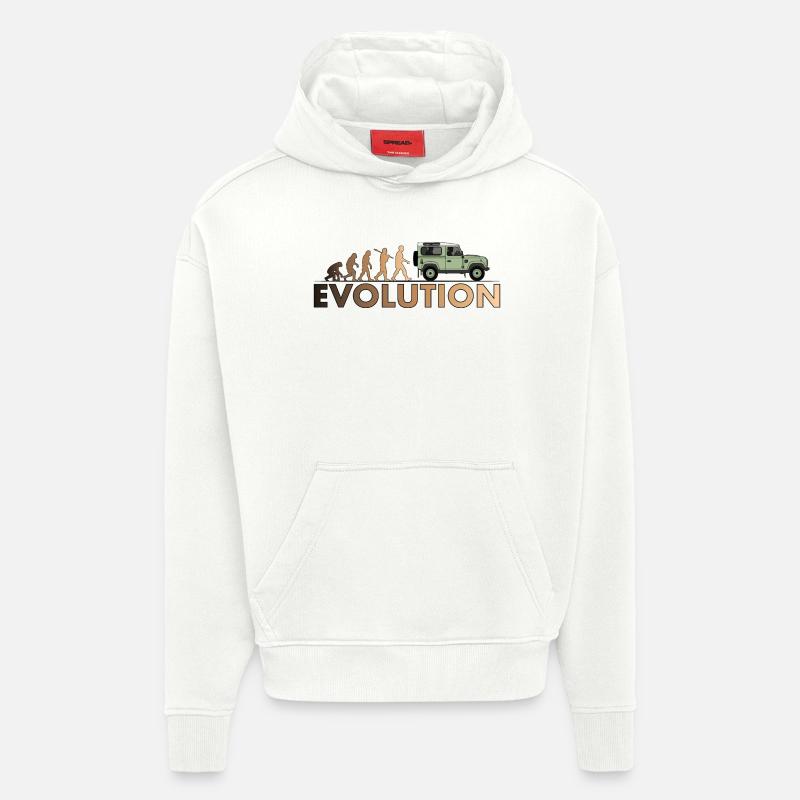 Defender 90 Evolution - Hoodie- made by SPREAD  - OFF WHITE