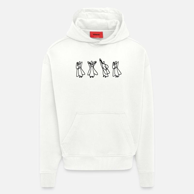Waldorf Buchstaben "NEIN" - Hoodie- made by SPREAD  - OFF WHITE