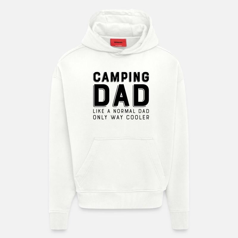 camping dad - Hoodie- made by SPREAD - OFF WHITE