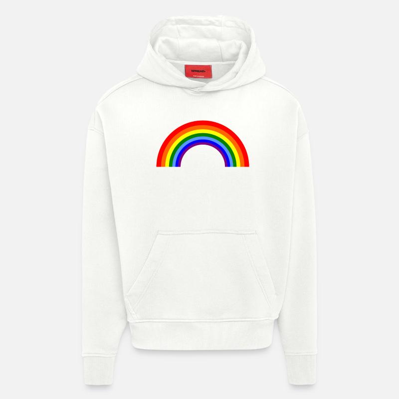 Regenbogenbogen  - Hoodie- made by SPREAD  - OFF WHITE