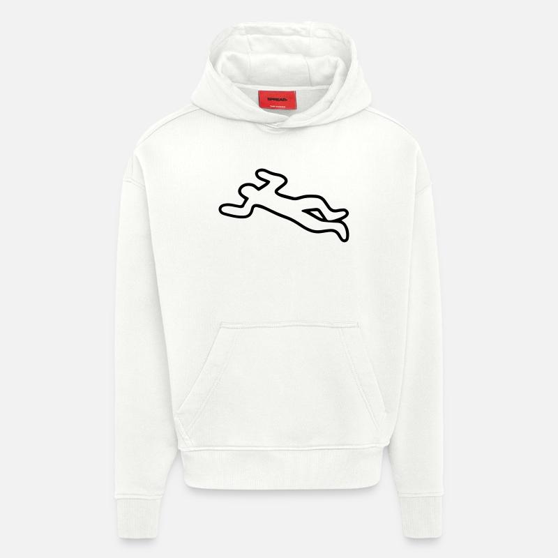 Corpse - Hoodie- made by SPREAD  - OFF WHITE