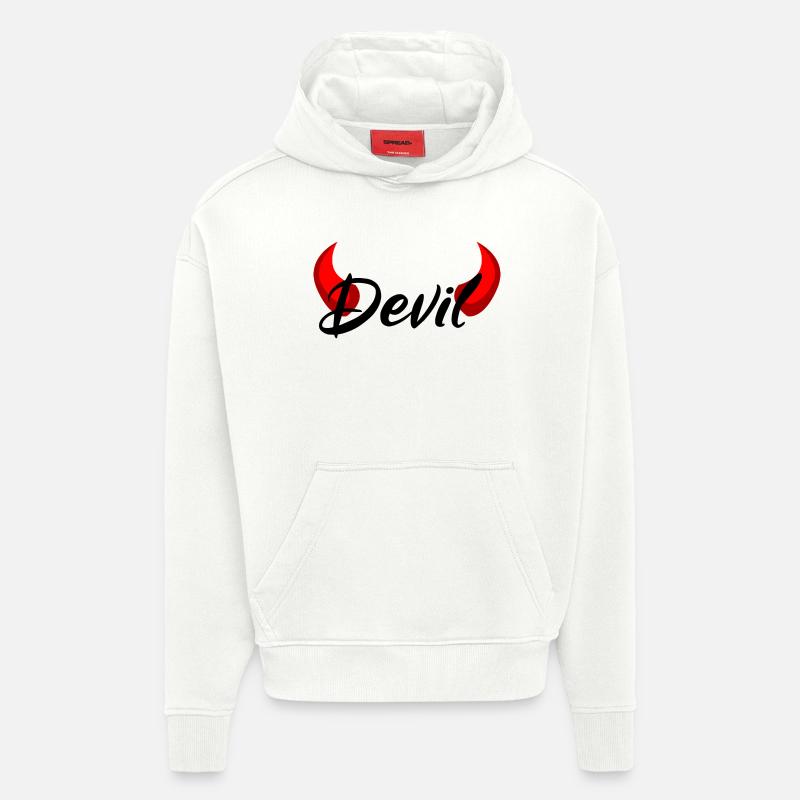 I'm a Devil - Devil - Hoodie- made by SPREAD  - OFF WHITE