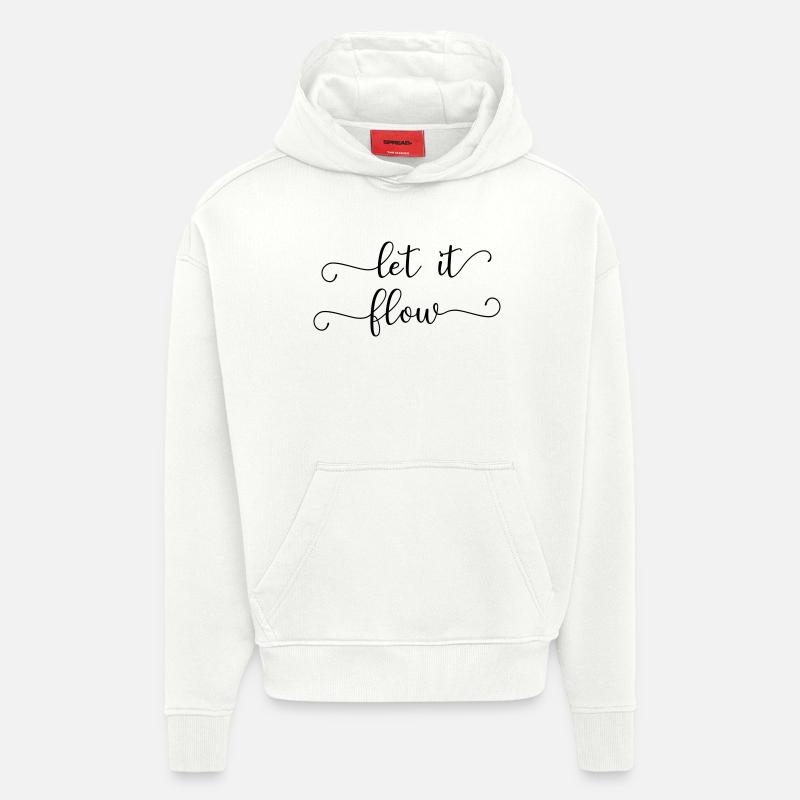 let it flow - Hoodie- made by SPREAD - OFF WHITE