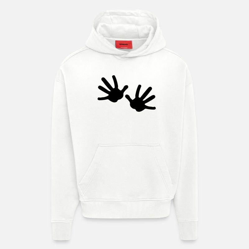 Zwei Hände - Hoodie- made by SPREAD  - OFF WHITE