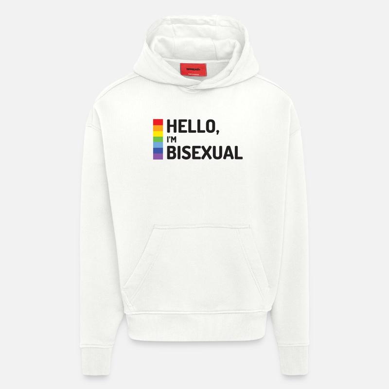 Hallo, ich bin bisexuell - Hoodie- made by SPREAD - OFF WHITE