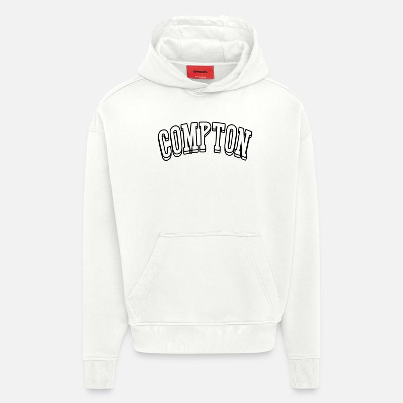 Chemise Compton - Sweat à capuche bio épais oversize fabriqué en UE - OFF WHITE