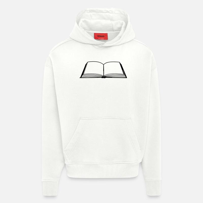 Buch leeren - Hoodie- made by SPREAD  - OFF WHITE