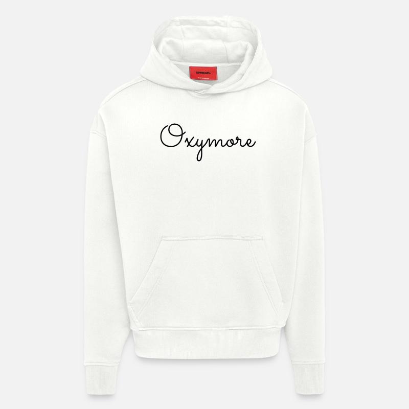 Oxymore - Sweat à capuche bio épais oversize fabriqué en UE - OFF WHITE