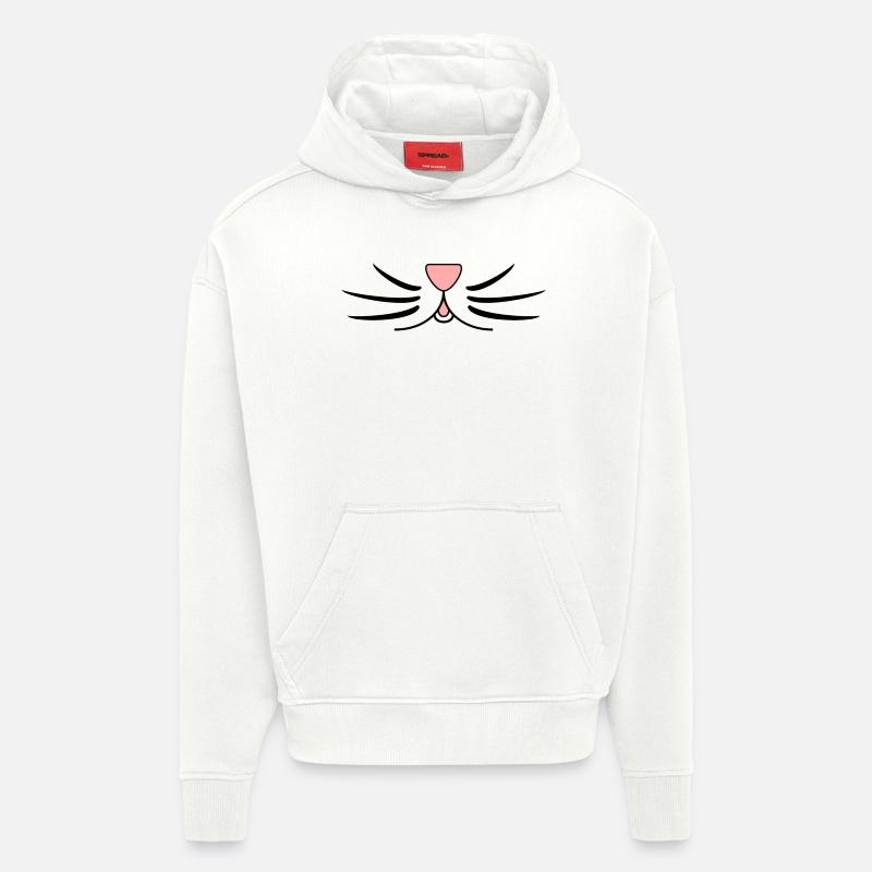 HUMOUR. CITATION. MESSAGE. RETRAITE. ANNIVERSAIRE. - Sweat à capuche bio épais oversize fabriqué en UE - OFF WHITE