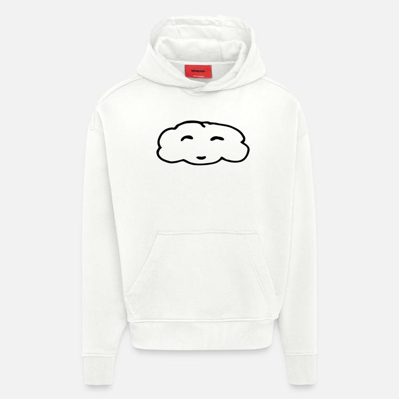 Nuage - Sweat à capuche bio épais oversize fabriqué en UE - OFF WHITE