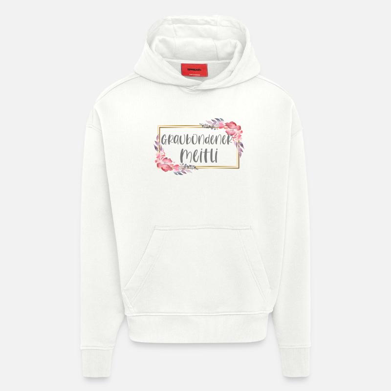 Schweiz Graubünden Mädchen Heimat Geschenk - Hoodie- made by SPREAD  - OFF WHITE