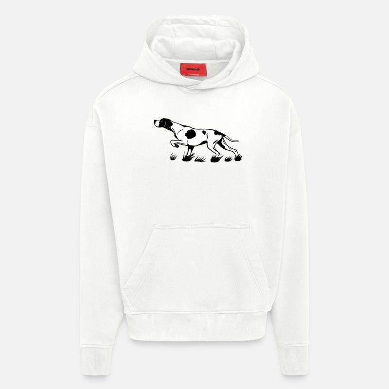 Pointer vorstehend - Hoodie- made by SPREAD  - OFF WHITE