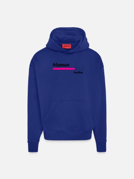 Mom loading... Please Wait - Mother-to-be - Hoodie- made by SPREAD - OFF WHITE