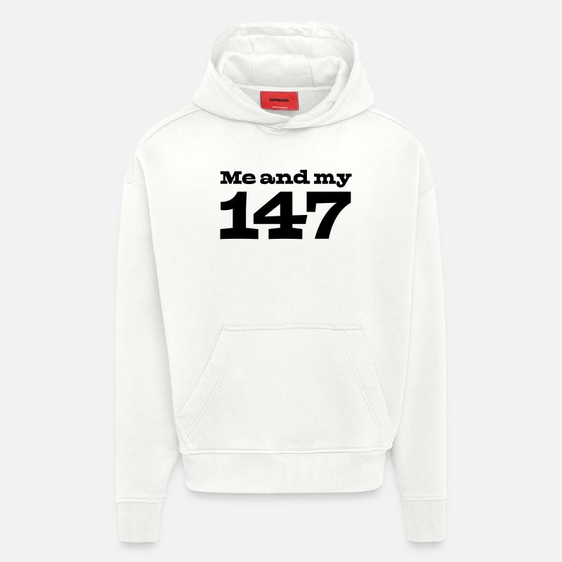 29 Moi et mon 147 - Sweat à capuche bio épais oversize fabriqué en UE - OFF WHITE