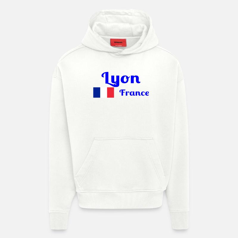 Lyon Frankreich - Stilvolle Drucke - Hoodie- made by SPREAD - OFF WHITE