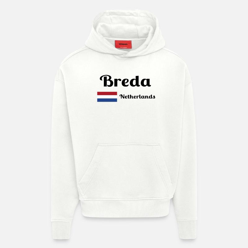 Breda Niederlande - Stilvolle Drucke - Hoodie- made by SPREAD  - OFF WHITE