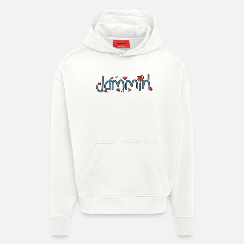 Jammin' - Hoodie- made by SPREAD  - OFF WHITE