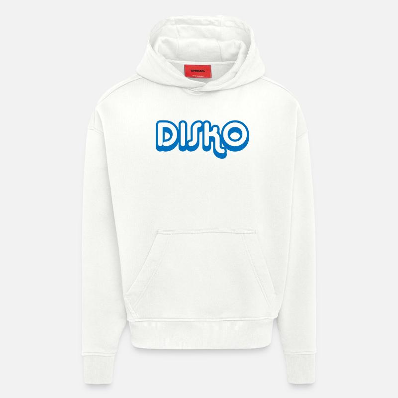 DISCO Nicki - Sweat à capuche bio épais oversize fabriqué en UE - OFF WHITE