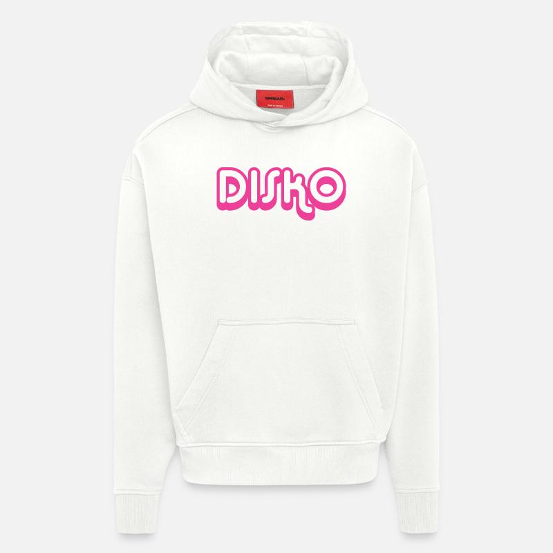 DISCO Nicki - Sweat à capuche bio épais oversize fabriqué en UE - OFF WHITE