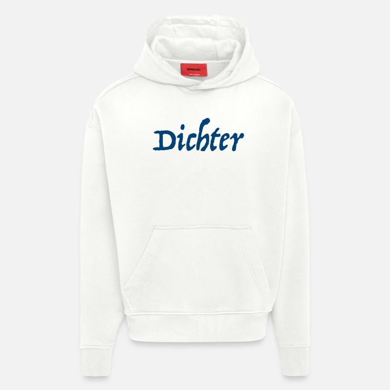 Poet Poem Writer - Hoodie- made by SPREAD  - OFF WHITE