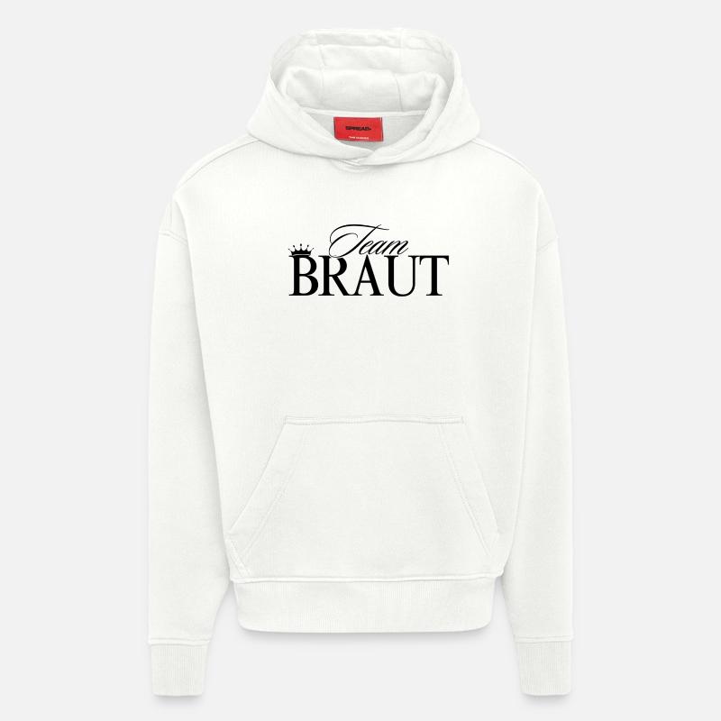 Team Braut ! Personalisierbar - Hoodie- made by SPREAD  - OFF WHITE