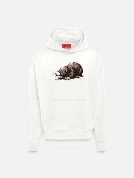Mole - Hoodie- made by SPREAD - OFF WHITE
