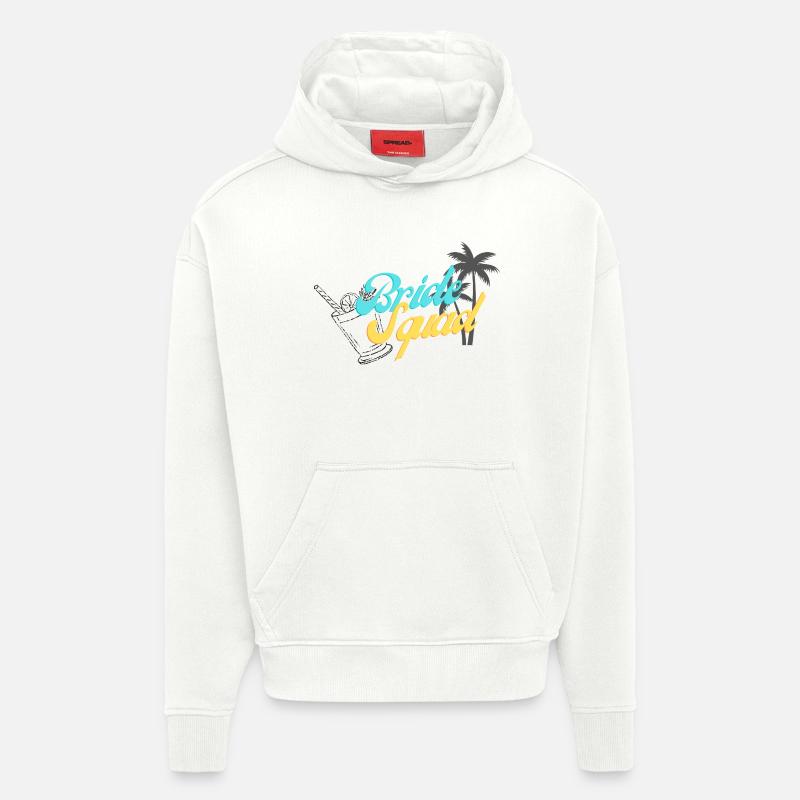 Bride Squad Tropical Sunset Design - Hoodie- made by SPREAD  - OFF WHITE