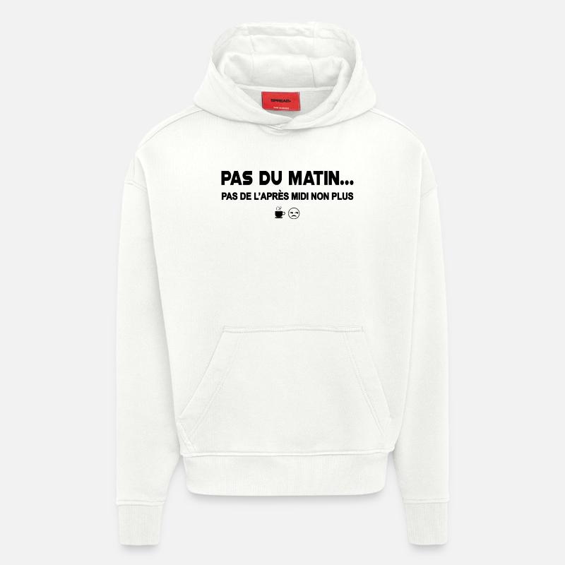 Design Florale Éclatante pour T-Shirts - Sweat à capuche bio épais oversize fabriqué en UE - OFF WHITE