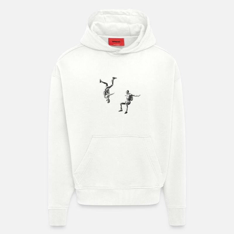 Nage libre - Sweat à capuche bio épais oversize fabriqué en UE - OFF WHITE