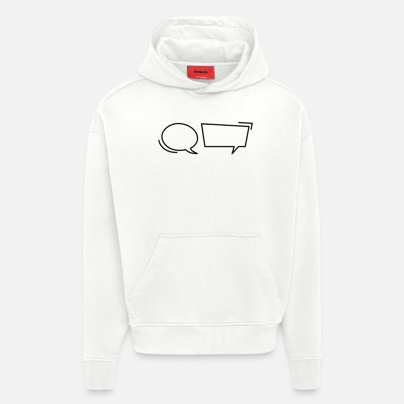 Comic speech bubbles - Hoodie- made by SPREAD  - OFF WHITE