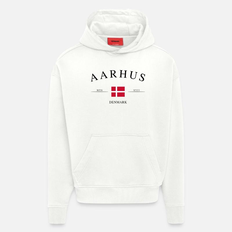 Aarhus Dänemark – Urlaub Souvenir & Geschenk - Hoodie- made by SPREAD  - OFF WHITE