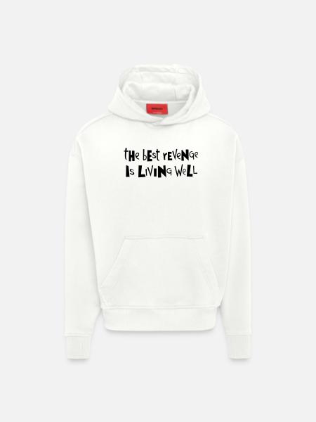 Best revenge ... by Cean - Hoodie- made by SPREAD - OFF WHITE