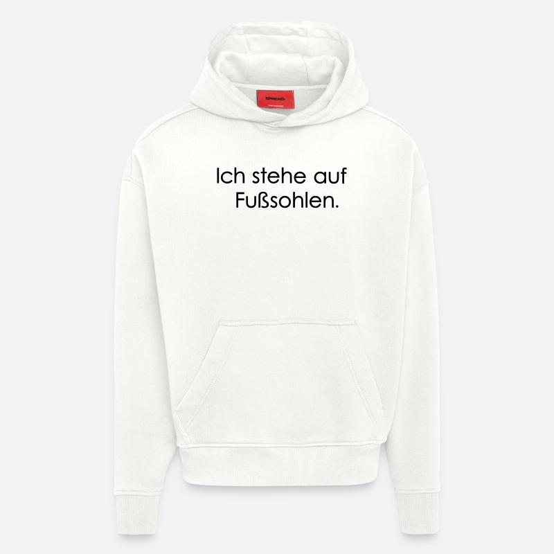 Fusssohlen - Hoodie- made by SPREAD  - OFF WHITE