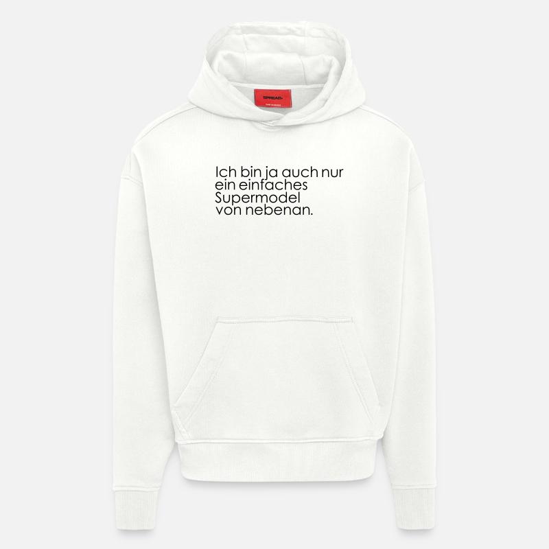 Supermodel von nebenan - Hoodie- made by SPREAD  - OFF WHITE