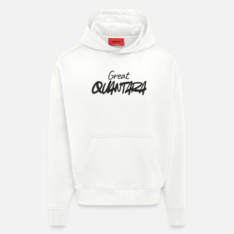 Great Quantity Graffiti Script - Hoodie- made by SPREAD  - OFF WHITE
