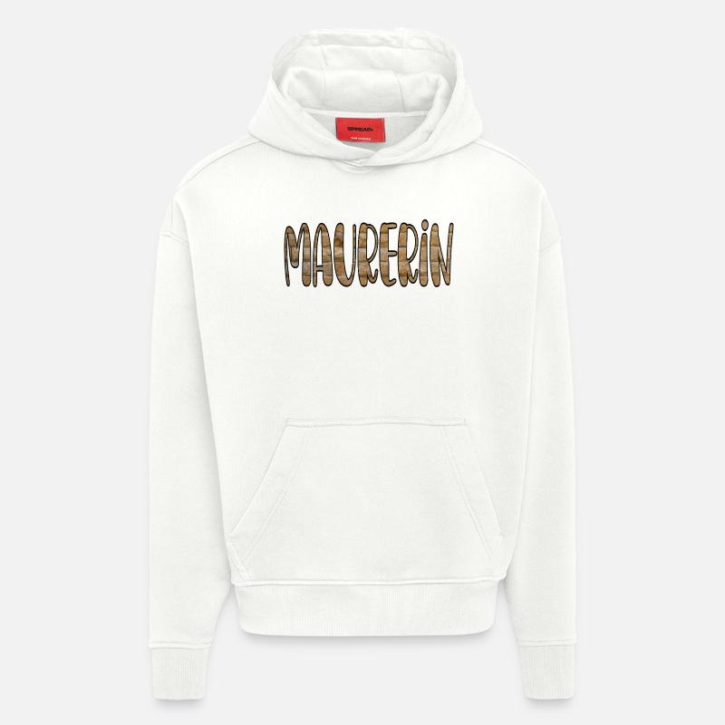 Construction industry bricklayer house construction - Hoodie- made by SPREAD  - OFF WHITE