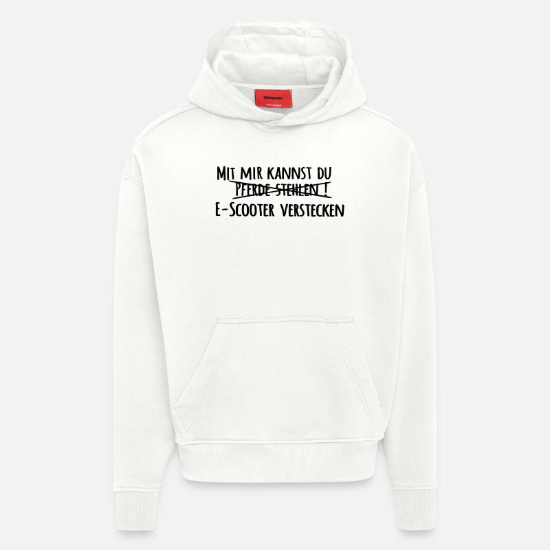 Pferde stehlen - Hoodie- made by SPREAD  - OFF WHITE