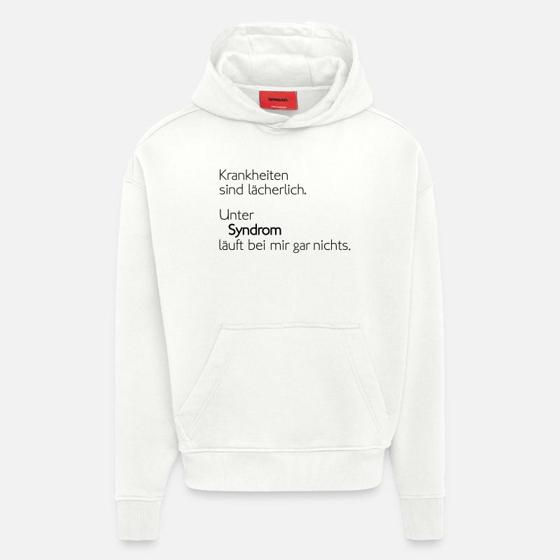 Syndrome - Sweat à capuche bio épais oversize fabriqué en UE - OFF WHITE