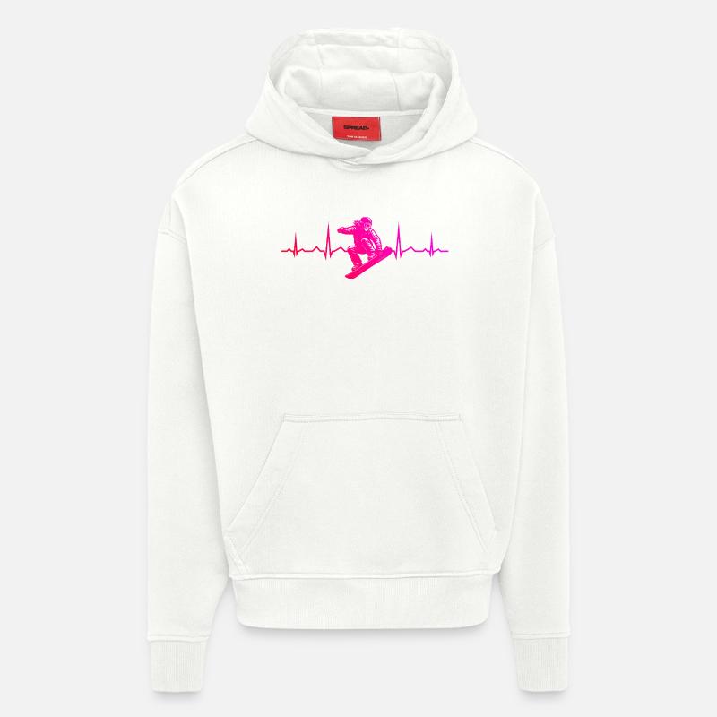 Clear snowboard message - Hoodie- made by SPREAD  - OFF WHITE