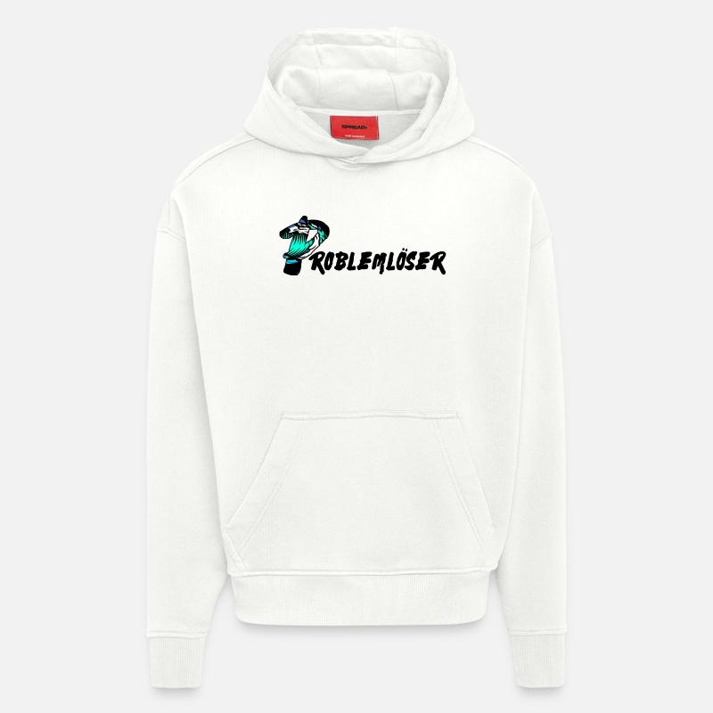 Problem problemlöser text - Hoodie- made by SPREAD  - OFF WHITE
