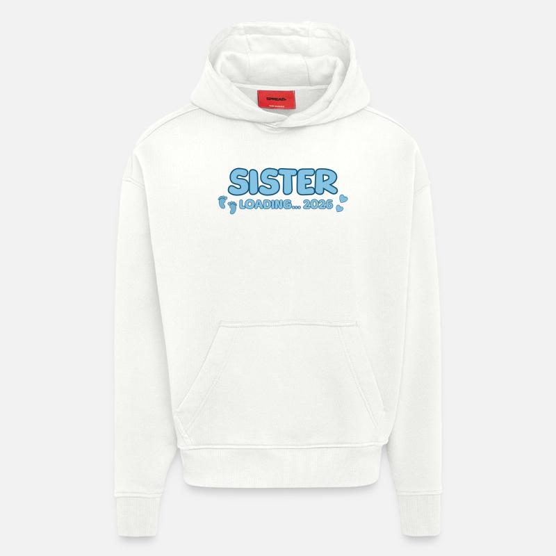 Sister Loading 2026 – Große Schwester - Hoodie- made by SPREAD  - OFF WHITE