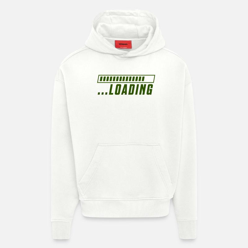 Loading - Hoodie- made by SPREAD  - OFF WHITE