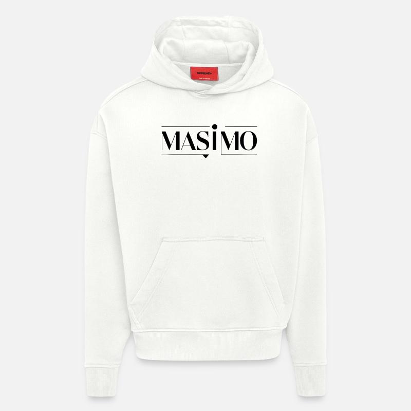 MAS À mon Avis - Sweat à capuche bio épais oversize fabriqué en UE - OFF WHITE
