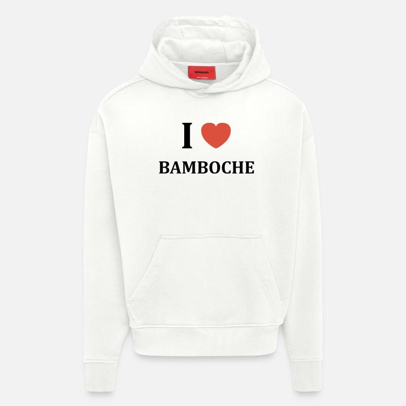 Bamboche - Sweat à capuche bio épais oversize fabriqué en UE - OFF WHITE