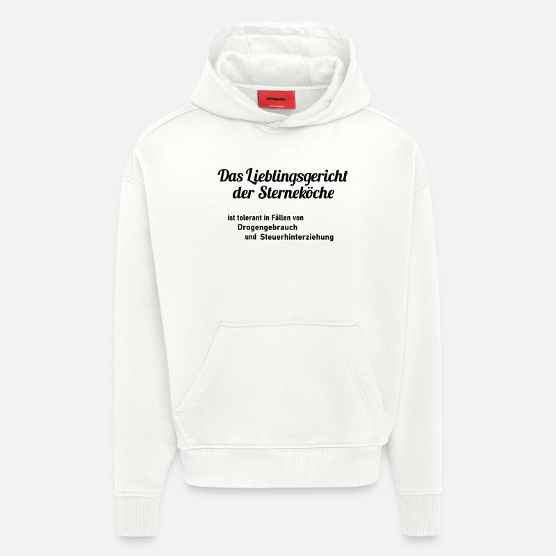 Plat préféré - Sweat à capuche bio épais oversize fabriqué en UE - OFF WHITE
