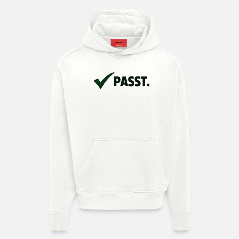 Passt. Minimal Meme Statement T-Shirt - Hoodie- made by SPREAD  - OFF WHITE