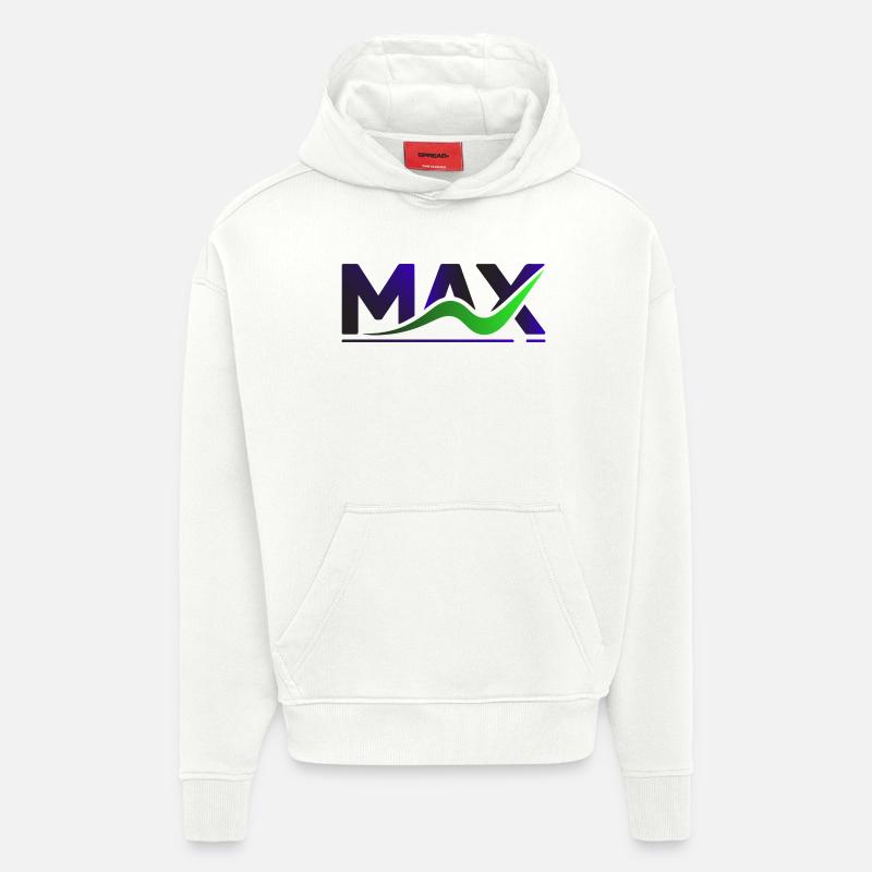 MAX Wave Gradient Logo Tee - Hoodie- made by SPREAD  - OFF WHITE