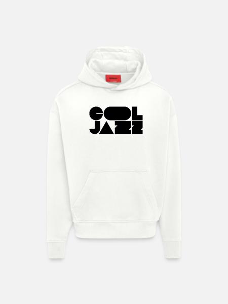 Bold cool jazz logo design - Hoodie- made by SPREAD  - OFF WHITE