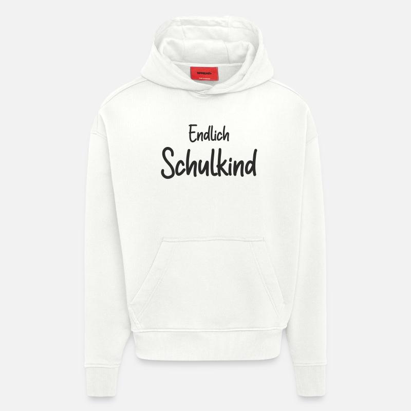 Endlich Schulkind - Einschulung Erstklässler - Hoodie- made by SPREAD  - OFF WHITE